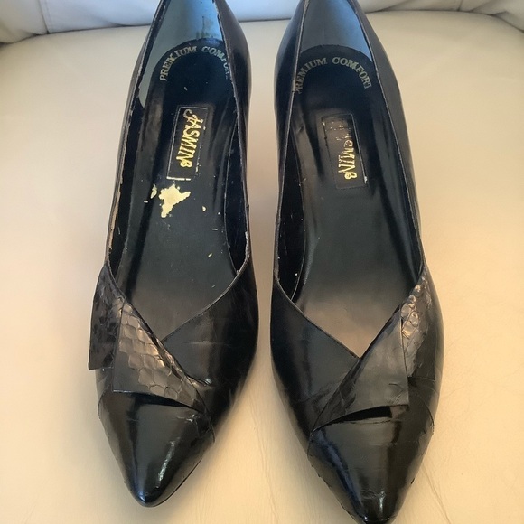 💜3 for $30 Black Crocodile Leather Stylish Pumps - Picture 1 of 8